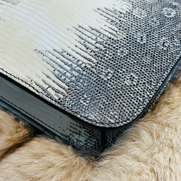 Rare CELINE Exotic Natural Lizard Classic Box Flap Bag - Picture 5 of 11